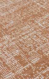Terracotta Flat Rug Soft Textured Polyester, Modern Minimalist Decor - thumbnail 1