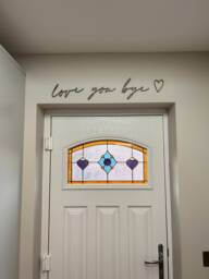 Love You Bye Wooden Wall Sign Entryway Home Decor - thumbnail 1