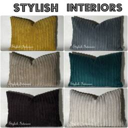 Hi-Quality Handmade Jumbo Cord Rectangle Cushion Covers Sofa Pillowcase - thumbnail 1