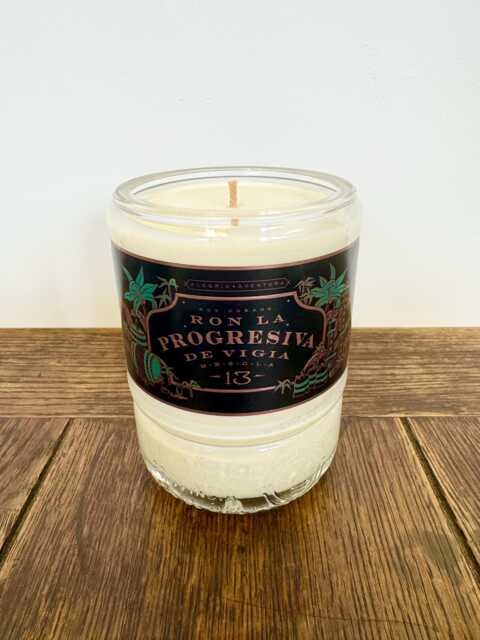 Ron La Progresiva Rum Bottle Candle - Spiced Orange Natural Soy Wax 70Cl - image 1