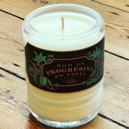 Ron La Progresiva Rum Bottle Candle - Spiced Orange Natural Soy Wax 70Cl - thumbnail 3