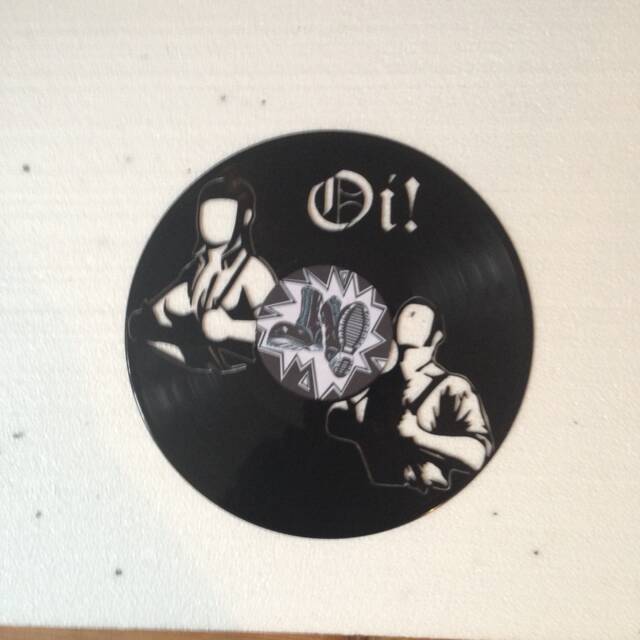 Wall Decoration/Clock in A Real Vinyl Record 33 Tours -Oi - Skinhead Bird Rude Boy - image 1