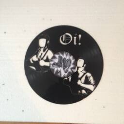 Wall Decoration/Clock in A Real Vinyl Record 33 Tours -Oi - Skinhead Bird Rude Boy