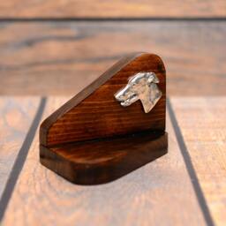 Grey Hound - Wooden Candlestick With Dog, Souvenir, Decoration, Limited Edition, Collection - thumbnail 3