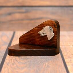 Grey Hound - Wooden Candlestick With Dog, Souvenir, Decoration, Limited Edition, Collection - thumbnail 2