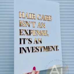 Beauty Room Acrylic Sign - Hair Quote Wall Art - A3 - thumbnail 2
