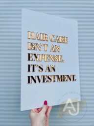 Beauty Room Acrylic Sign - Hair Quote Wall Art - A3 - thumbnail 1
