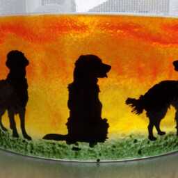 "Beautiful Glass Fused ""Golden Retriever" - thumbnail 2