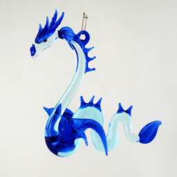 36-910 Large Sea Dragon Aqua Cobalt - thumbnail 2