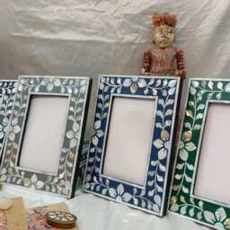 Handcrafted Mother Of Pearl Inlay 6x8 8x10 10x12 Photo Frame - thumbnail 4