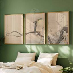 Japanese Set Of 3 Posters, Art Prints, Botanical Wall Art, Floral Oriental Decor, Gift, A1/A2/A3/A4 - thumbnail 3