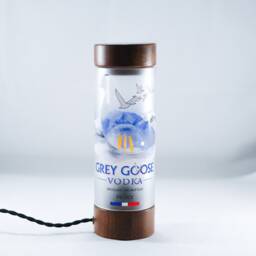 Grey Goose Bottle Table Lamp Light With UK - North American Eu Plug - 110- 240V