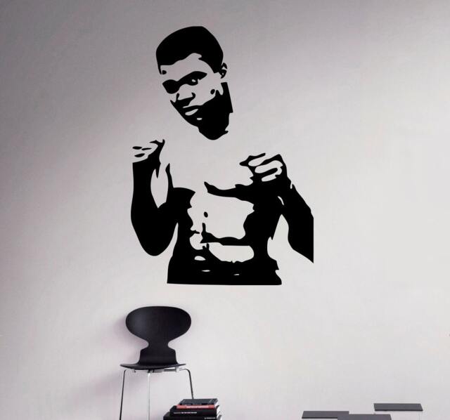 Muhammad Ali Boxer Wall Decal The Greatest Vinyl Sticker Sport Home Decor Ideas Room Interior Art 4(Mal - image 1