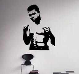 Muhammad Ali Boxer Wall Decal The Greatest Vinyl Sticker Sport Home Decor Ideas Room Interior Art 4(Mal - thumbnail 1