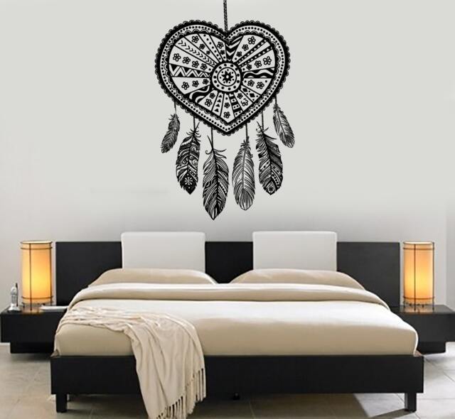 Wall Vinyl Decal Dreamcatcher Dream Catcher Ethnic Bedroom Decor Mural Art 1486Dz - image 1
