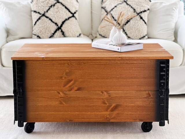 Coffee Table Xl Chest Wooden Box Vintage Shabbychi - image 1
