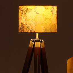 Lampshade Yellow Bee Honeycomb Velvet - Drum Lamp Shade 25cm 30cm 35cm 40cm 45cm Table Lamp Shade, Ceiling Shade, Pendant Manchester - thumbnail 2