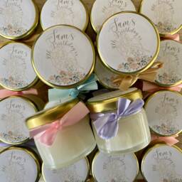 Personalised Birthday Soy Candle Favours - Mini Gifts For Guests - thumbnail 3