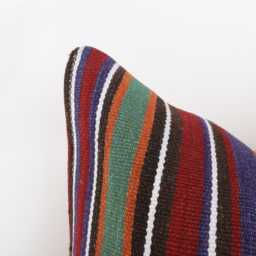 Bohemian Kilim Pillow Cover 20'' Turkish Wool Accent - thumbnail 2