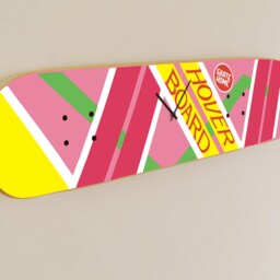 Wall Clock Skateboard Hoverboard Back To The Future For 80S Movie Collectors - thumbnail 2