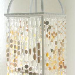 Sea Glass Chandelier Coastal Mission Prairie Beach Craftsman Style Ceiling Fixture Holiday Beach - thumbnail 2