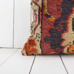 Handmade Kilim Pillow Cover - 16x16 - Turkish Bohemian Cushion - thumbnail 2