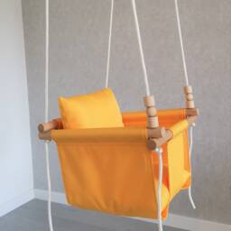 Yellow Baby Swing Weatherproof Indoor Outdoor Toddler Swing - thumbnail 2