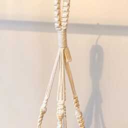 Ceiling Plant Hanger No Tassel, Indoor Flower Pots Holder, Macrame Wall Basket Tail, Modern Hanging Planter Display - Pots Not Included - thumbnail 4