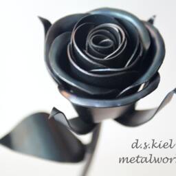 steel Rose Bouquet 11Th Anniversary Metal Flower Gift - thumbnail 3