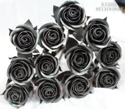 steel Rose Bouquet 11Th Anniversary Metal Flower Gift