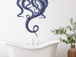 Octopus Tentacles Wall Decal. Sea Life Sticker. Bathroom Decal. Decor. Nautical Decal R112 - thumbnail 1