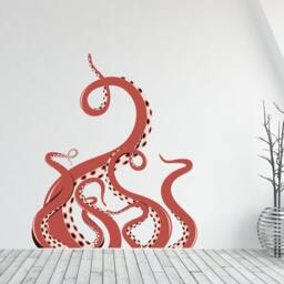 Octopus Tentacles Wall Decal. Sea Life Sticker. Bathroom Decal. Decor. Nautical Decal R112 - thumbnail 3