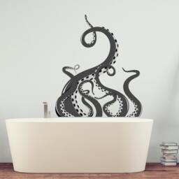 Octopus Tentacles Wall Decal. Sea Life Sticker. Bathroom Decal. Decor. Nautical Decal R112 - thumbnail 2