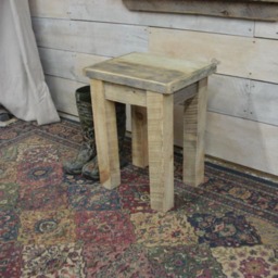 "Rustic Driftwood Stool - 18"" X 16" - thumbnail 2