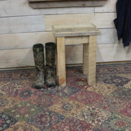 "Rustic Driftwood Stool - 18"" X 16" - thumbnail 4