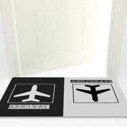Dreckspatz?? Doormat - Abtreter Motif Arrival/Departure Non-Slip - Washable High-Quality Outdoor Area Dirt Trap Mat Door - thumbnail 2