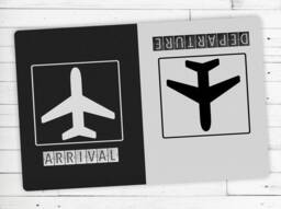 Dreckspatz?? Doormat - Abtreter Motif Arrival/Departure Non-Slip - Washable High-Quality Outdoor Area Dirt Trap Mat Door - thumbnail 1