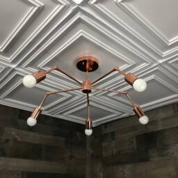 Iris Modern Adjustable 5 Light Sputnik Mid Century Industrial Chandelier - thumbnail 2