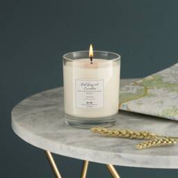 Earl Grey & Cucumber Scented Soy Candle, Long Burn 50 Hours, Luxury Vegan Hand-Poured Large Votive Candle Gift For Her - thumbnail 3