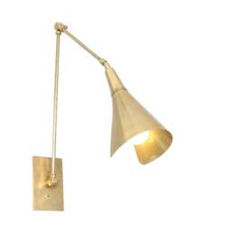 Raw Brass Wall Lamp , Handmade Vintage Inspired Sciccoso Handcrafted Light Gold Inscapesdesign - thumbnail 2