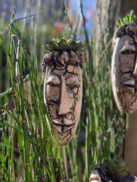 Succulent Pot Ceramic Handmade - Plantable Head Garden Plug Frostproof Plant For & Balcony - image 1
