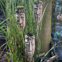 Succulent Pot Ceramic Handmade - Plantable Head Garden Plug Frostproof Plant For & Balcony - thumbnail 3