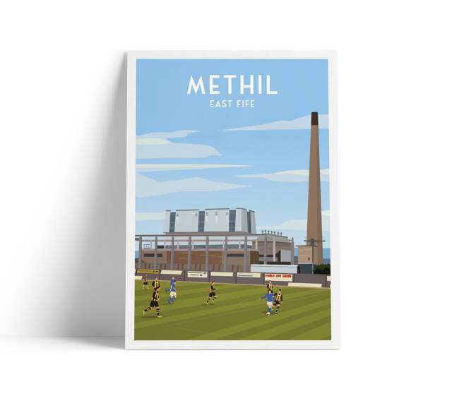 Methil Print - East Fife Poster Power Station Football - image 1
