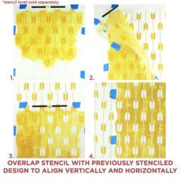 Archery Allover Wall Stencil - Better Than Wallpaper Easy Diy Decor - thumbnail 3