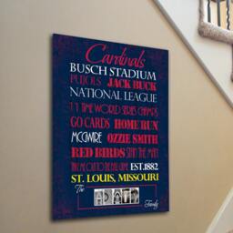 Personalized St. Louis Cardinals Print Or Canvas - Baseball Gifts For Fan Housewarming Gift Couplevalentines Day Him - thumbnail 3
