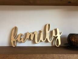 Wooden Family Wall Letters, Family Art Sign. Wood Sign For Decor. 3D Decor, Farmhouse Decor - thumbnail 1