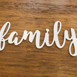 Wooden Family Wall Letters, Family Art Sign. Wood Sign For Decor. 3D Decor, Farmhouse Decor - thumbnail 2
