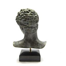 Marathon Boy Sculpture , Verdigris Effect Of Greek Stone Casting Bust Museum Quality Art - thumbnail 3
