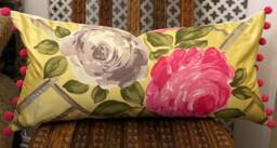 Designers Guild Vionnet Willow Cushion Cover With Pom Trim 3 Sizes - thumbnail 1