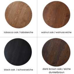 Sk5 Round Oak Coffee Tables - Solid Wood Nesting Set Or Single Handmade Minimal Design For Living Room - thumbnail 4